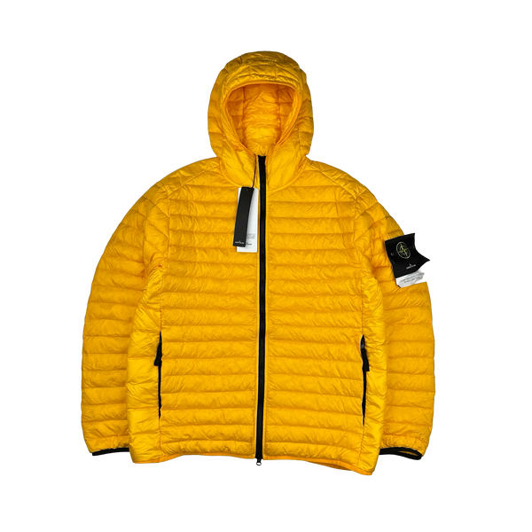 Stone Island 2022 Yellow Loom Woven R Nylon Down TC Puffer - XL, XXL