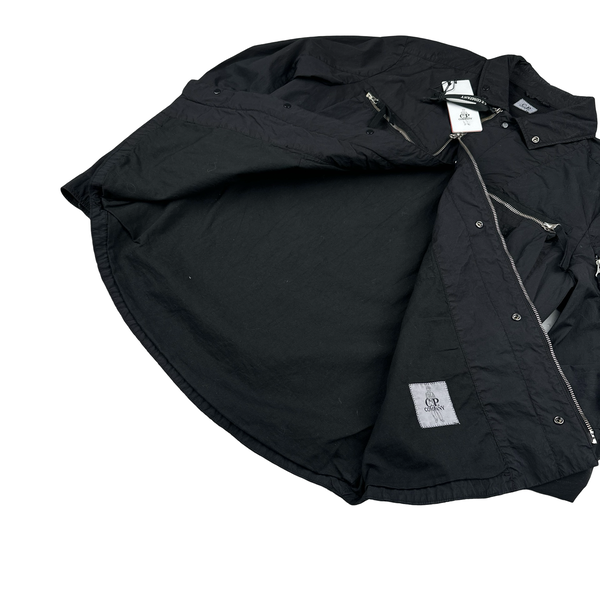 CP Company Bonded Nylon Spellout Overshirt Jacket - Large