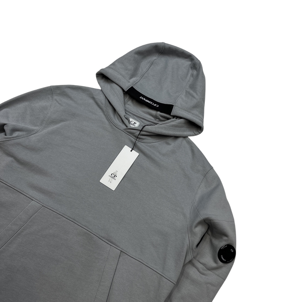 CP Company Stone Grey Lens Viewer Hoodie - Large, XL
