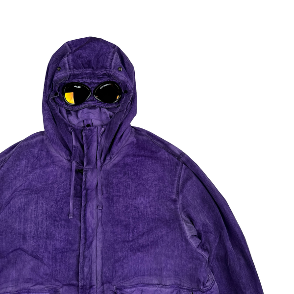 CP Company x Palace Purple Nylon La Mille Goggle Jacket - Medium