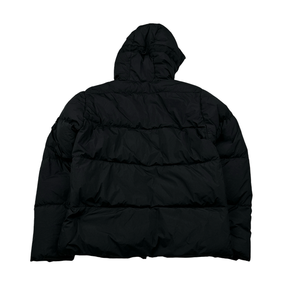 Stone Island 2017 Black Garment Dyed Down Puffer Jacket  - Medium