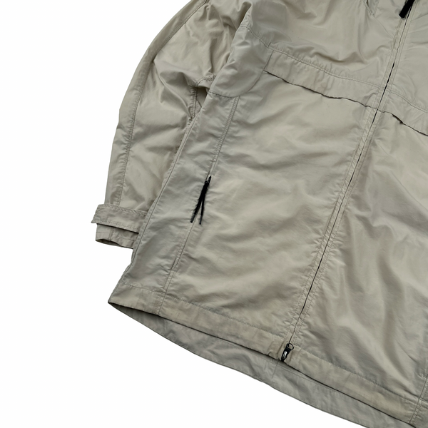 Stone Island 2020 Micro Reps Cream Rain Jacket - Large