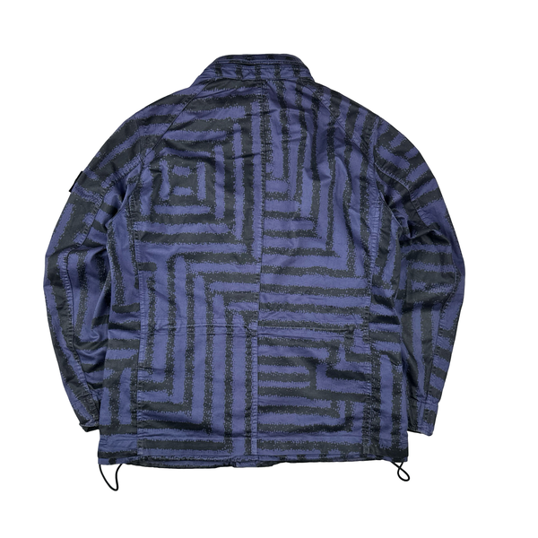 Stone Island 2014 Purple Raso Di Cotone Maze Overshirt Jacket - XL