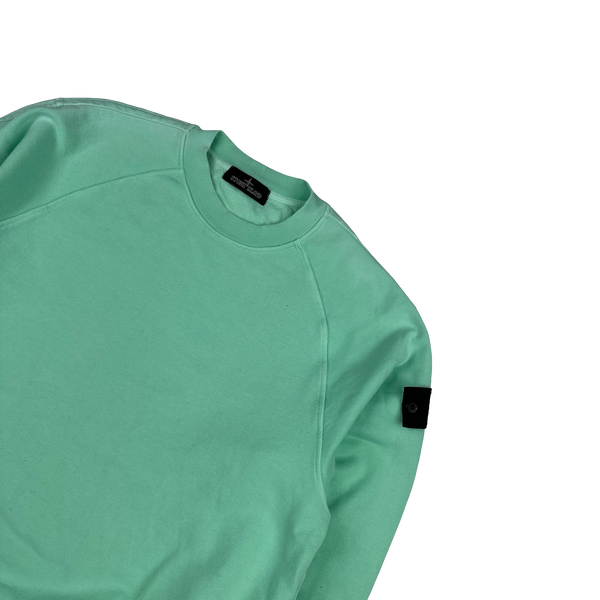 Stone Island Shadow Project 2022 Teal Cotton Crewneck Jumper - Large