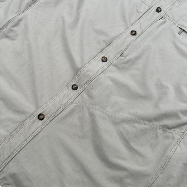 North Face Summit Series Cream Lightweight Soft Shell Overshirt - XL