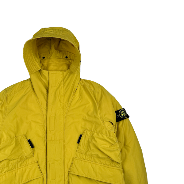Stone Island 2018 Yellow Micro Reps Primaloft Lined Jacket - Small