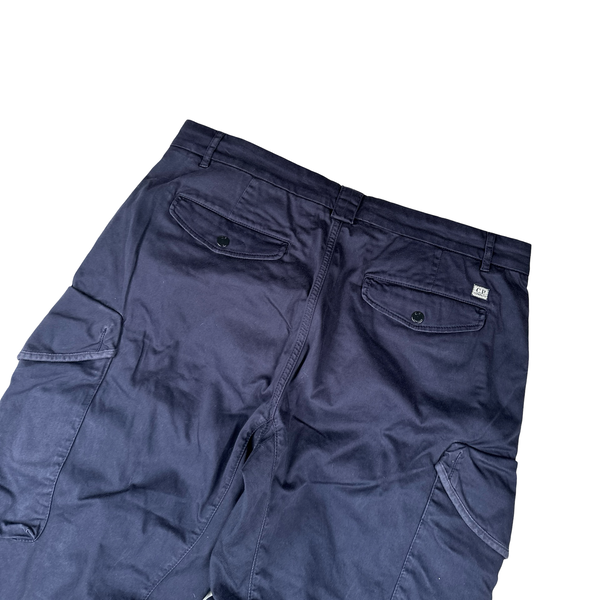 CP Company Navy Lens Viewer Loose Fit Cotton Cargos - Large