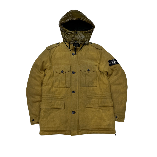Stone Island 2014 Ice Wool Blend Down Jacket - XL