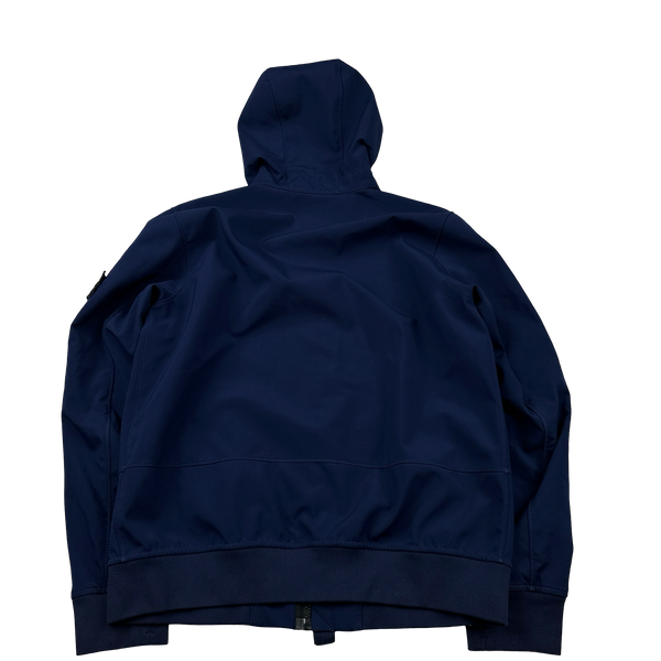 Stone Island 2018 Navy Soft Shell R Jacket - Large