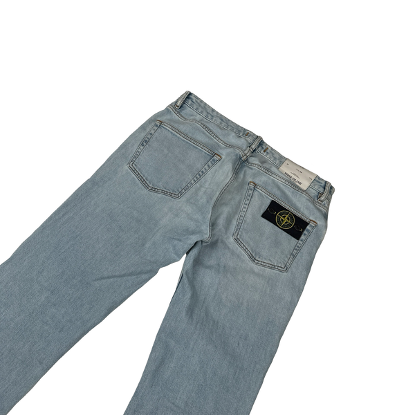 Stone Island 2017 Light Wash Slim Fit Denim Jeans - 32"