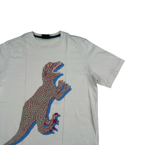 Paul Smith White Dino Short Sleeve T Shirt - Large