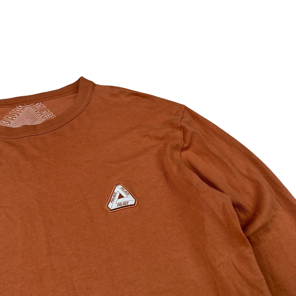 Palace Orange Spellout Long sleeve Shirt - Small