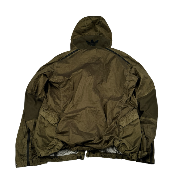 CP Company x Adidas  Khaki Explorer Chrome Goggle Jacket - Large