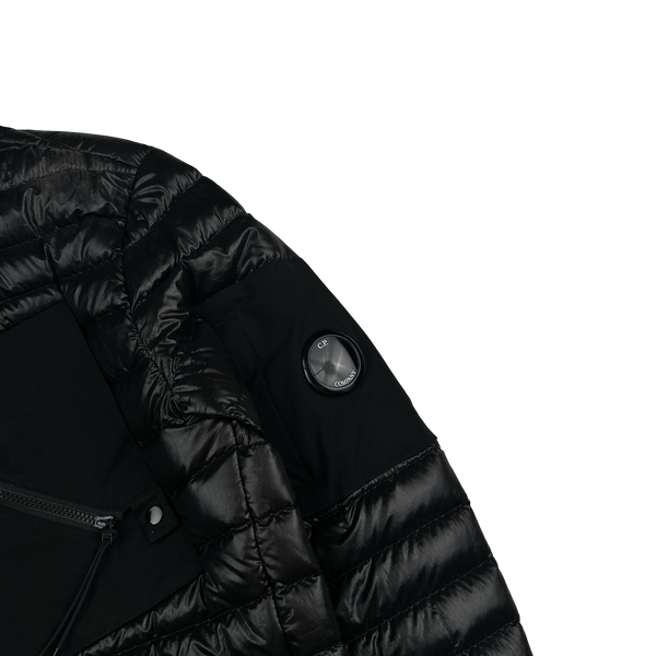 CP Company Black DD Shell Collar Puffer Jacket - Small