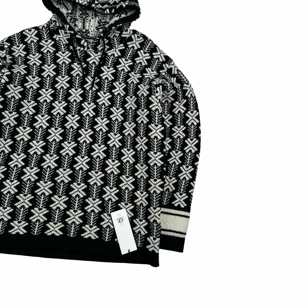 CP Company Vintage Style Patterned Hooded Knit - XL