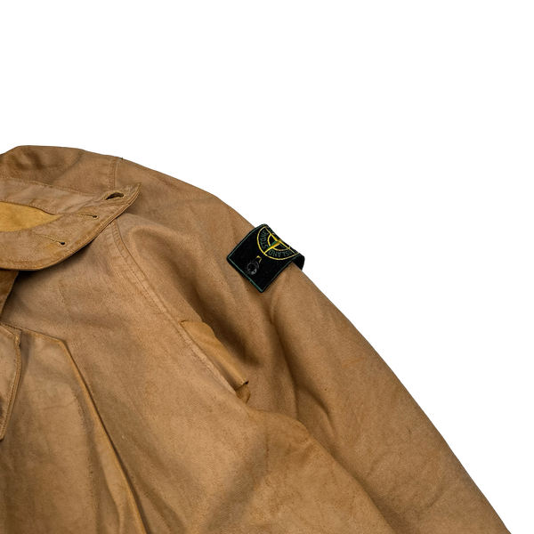 Stone Island 1996 Vintage Rubberised Vintage Dutch Rope Jacket - XL