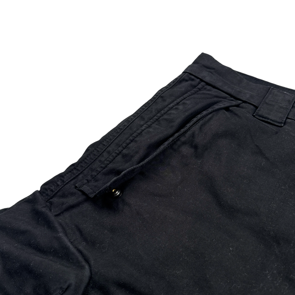 CP Company Black Ergonomic Fit Cargo Trousers - 30"