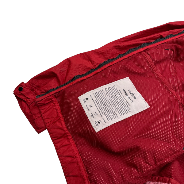 Stone Island 2012 Red Membrana TC Hooded Jacket - XXL