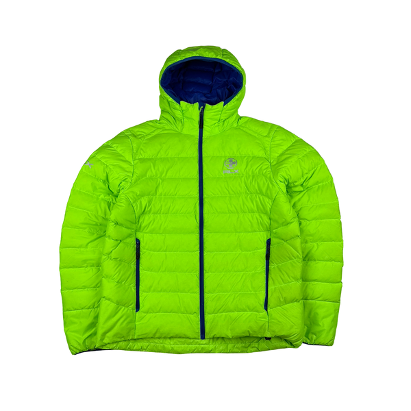 Ralph Lauren Performance Neon Green Down Filled Puffer Jacket - Large