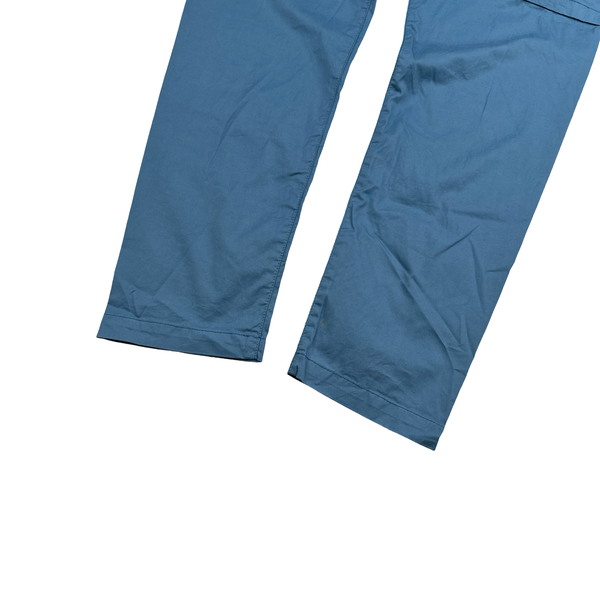 Stone Island 2022 Blue RE-T Cotton Cargo Trousers - Small