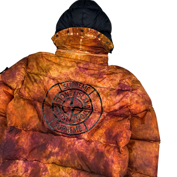 Stone Island x Supreme Paintball Camo Crinkle Reps Puffer Jacket - Small