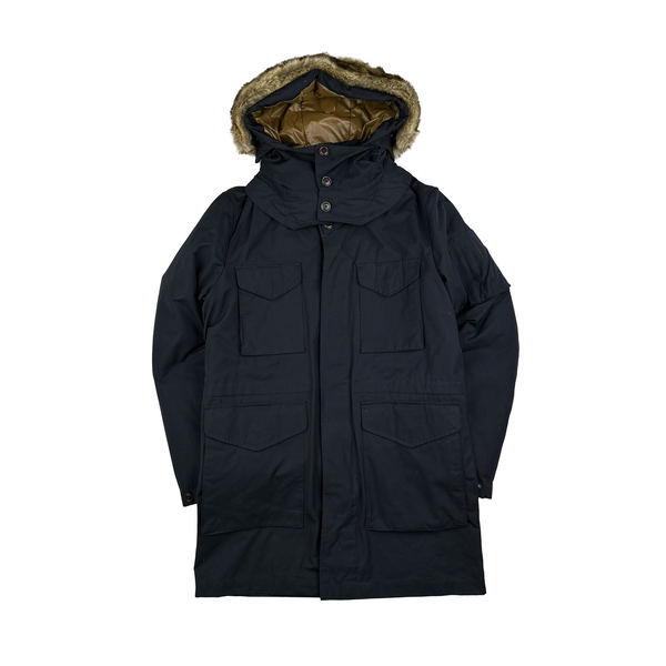 CP Company Navy Down Filled Hooded Parka Jacket - XL