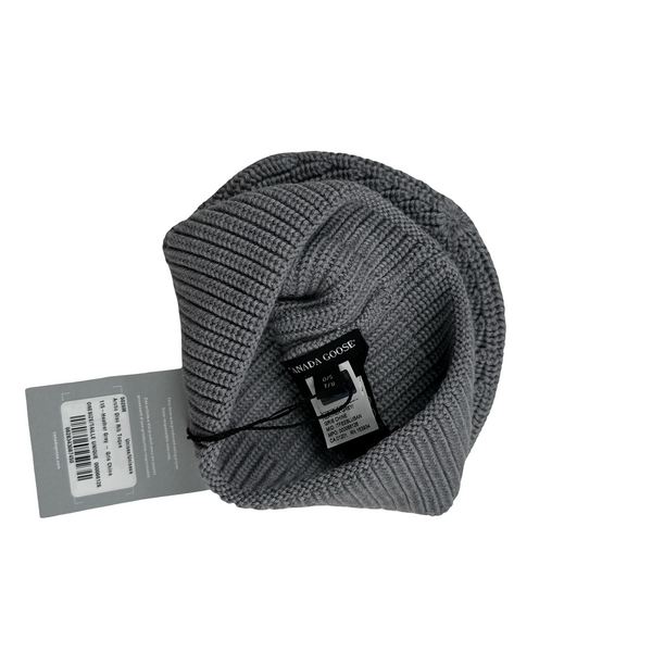 Canada Goose Grey Wool Beanie - Small