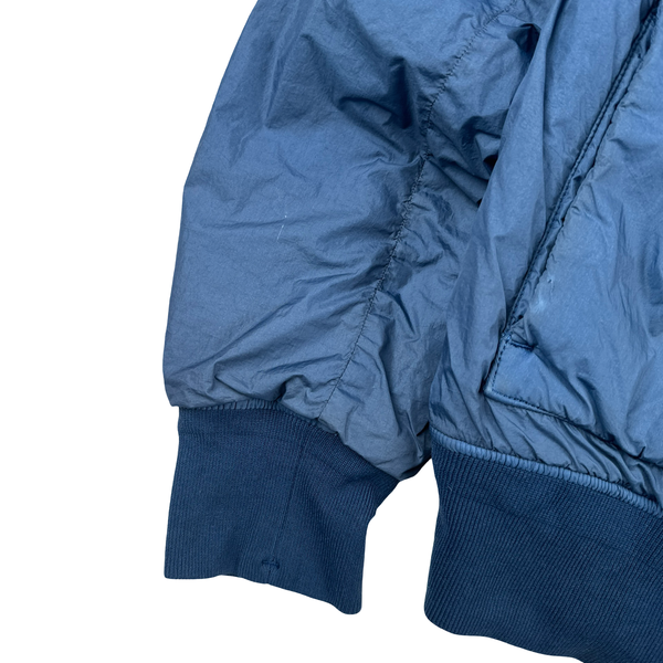 Stone Island 2012 Blue 30th Anni Garment Dyed Nylon Tela Quilted Jacket - Medium