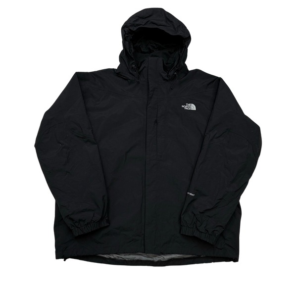 North Face Black HyVent Rain Jacket - XL