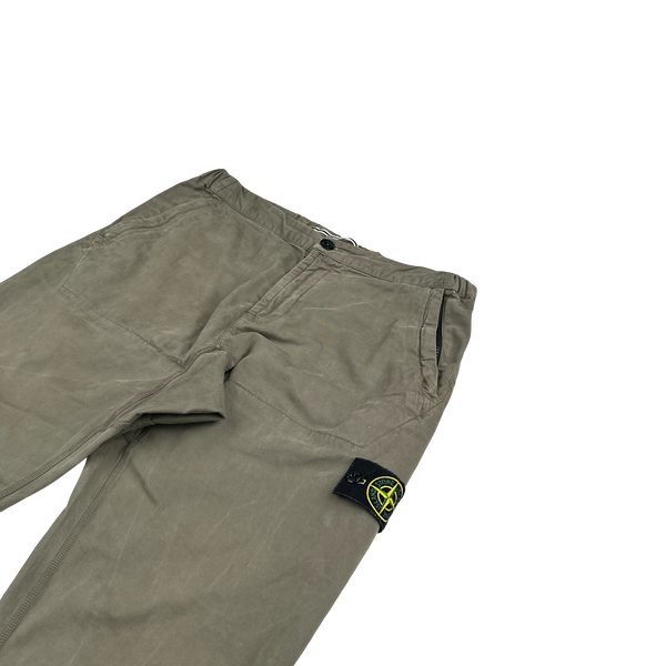 Stone Island 2018 Khaki RE T Cargo Trousers - Large