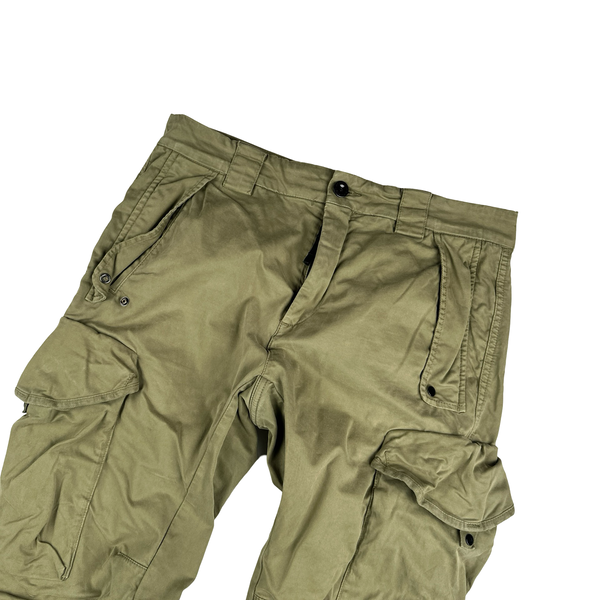 CP Company Khaki Ergonomic Fit Cargo Trousers - Small