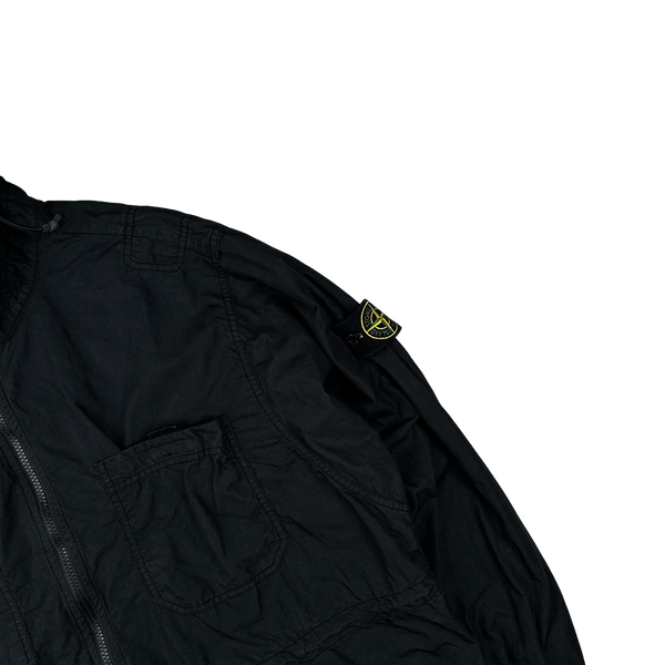 Stone Island 2016 Black Thick Cotton Hooded Smock - Medium