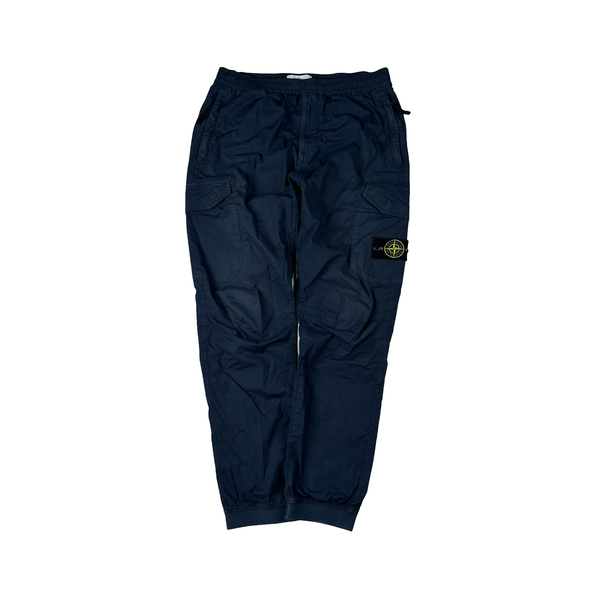 Stone Island 2020 RE T Navy Cargo Trousers - 32"