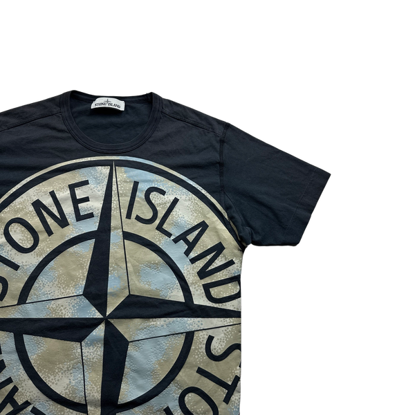 Stone Island Compass Camo Cotton T Shirt - Small