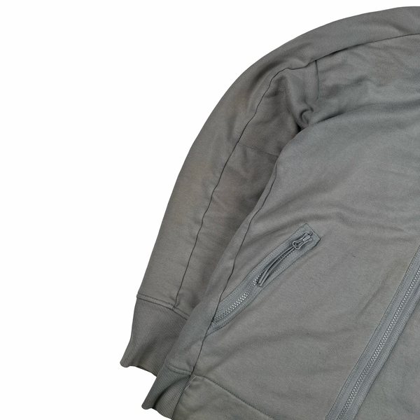 CP Company Grey Cotton Goggle Hoodie - Medium