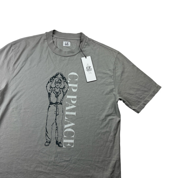 CP Company X Palace Grey Graphic Chester Perry T Shirt - Medium