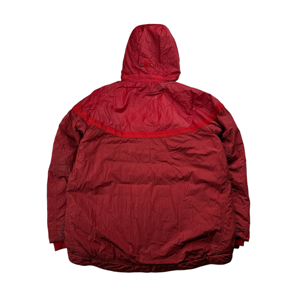 Stone Island x Nike Red Mussola Gommata Nylon Metal Jacket - XL