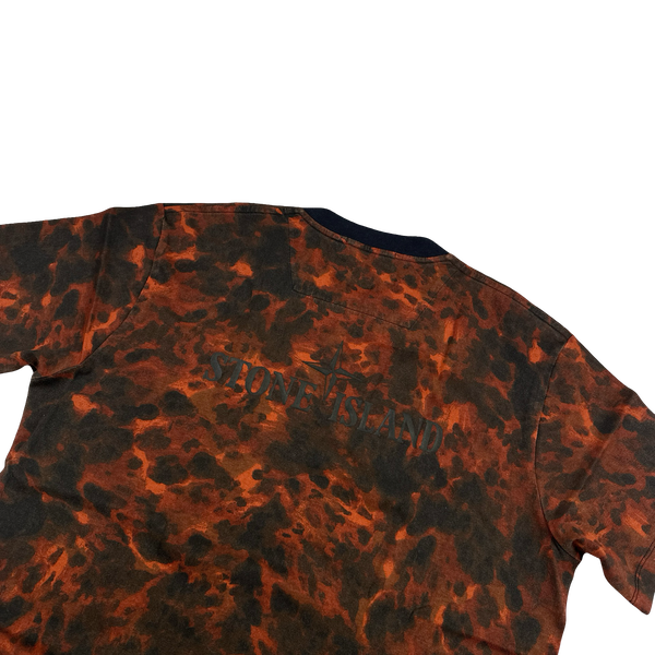 Stone Island 2014 Lava Camo Garment Dyed T Shirt - XL