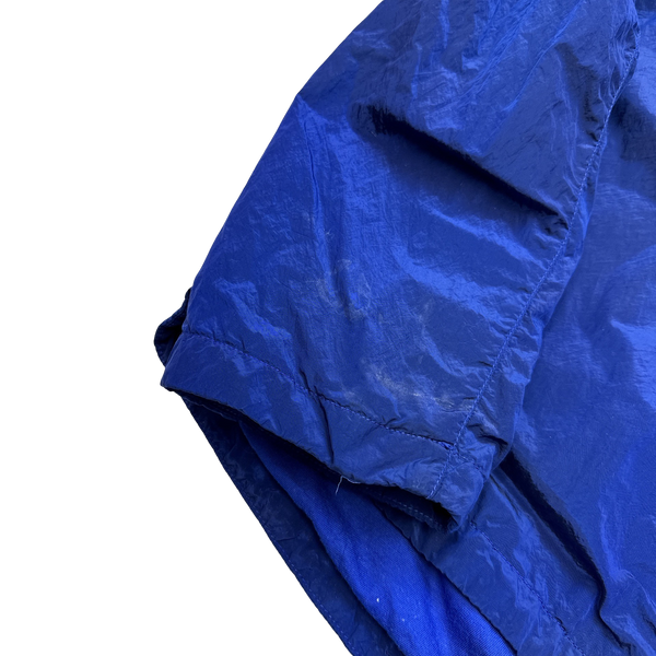 Stone Island 2017 Blue Nylon Metal Shimmer Overshirt - XXL