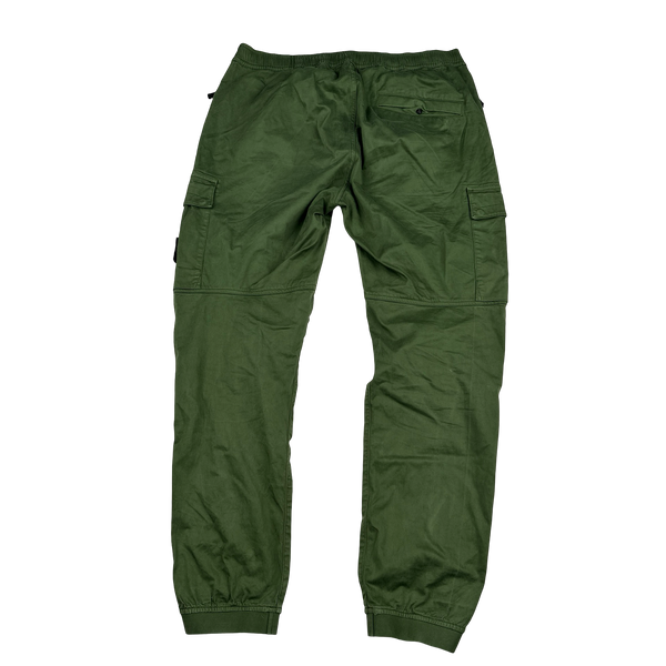 Stone Island 2022 Green RE T Cargo Trousers - 36"