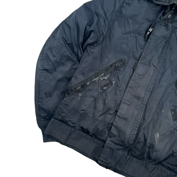 Stone Island 2007 Navy Dutch Rope Double Lined Hooded Jacket - Large