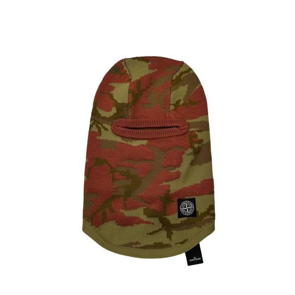 Stone Island 2022 Heritage Camo Soft Wool Blend Balaclava