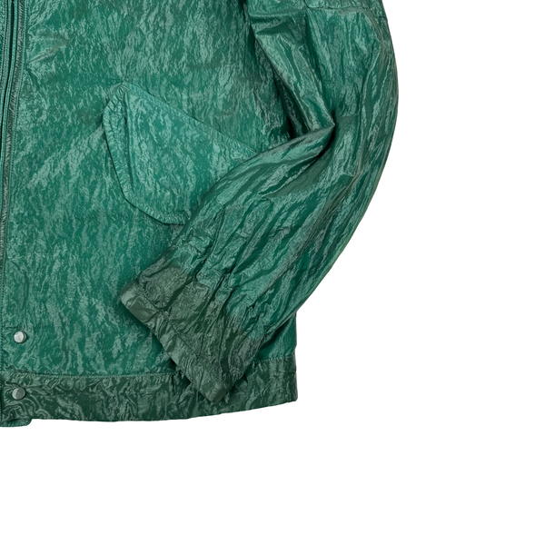 CP Company Turquoise Garment Dyed Nylon Kan D Shell Jacket - Small