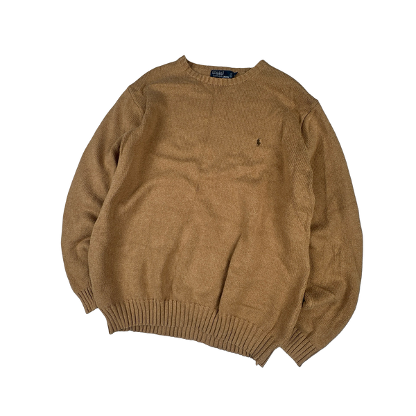 Ralph Lauren Caramel Cotton Knit - 3XL