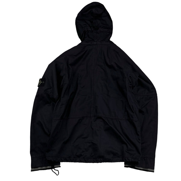Stone Island 2004 Navy Raso Floccato Riot Mask Sniper Jacket - Large