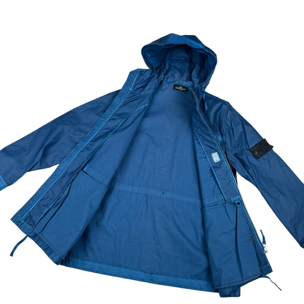 Stone Island Shadow Project Blue Mussola Gommata Parka Cobalt - Large