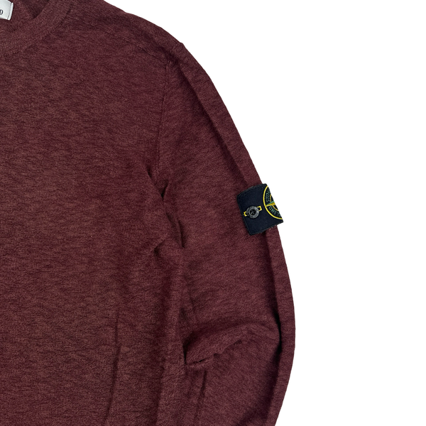Stone Island Burgundy 2019 Crewneck Jumper - XXL