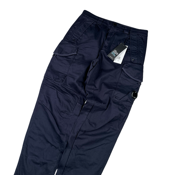 CP Company Navy Ergonomic Fit Cargo Trousers - Small