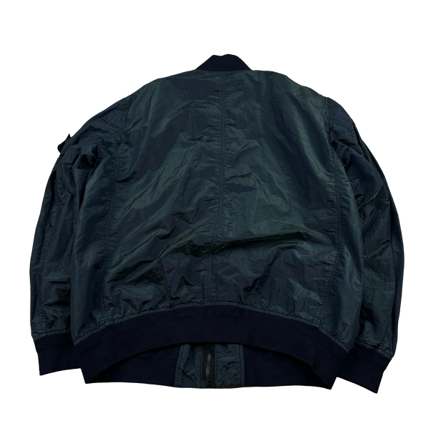 Stone Island 2017 Blue & Green Nylon Metal Colour Weft Jacket -  XXL