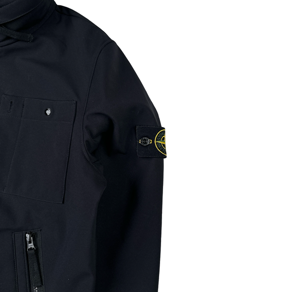 Stone Island 2011 Black Soft Shell R Jacket - Medium